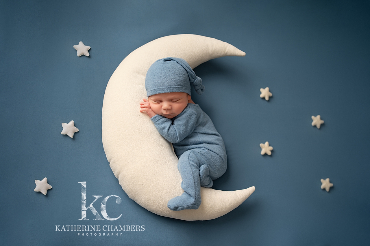 North Ridgeville Newborn Photography | Moon and Stars Newborn