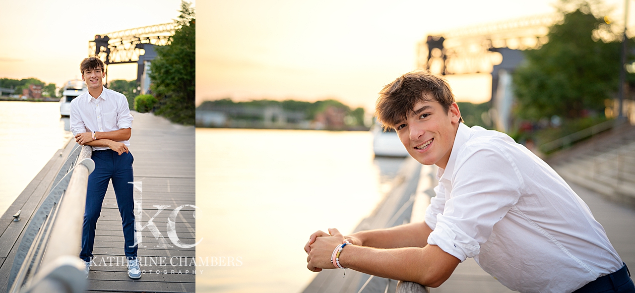 Bay Village Senior Photographer | Cleveland Flats Photo Session