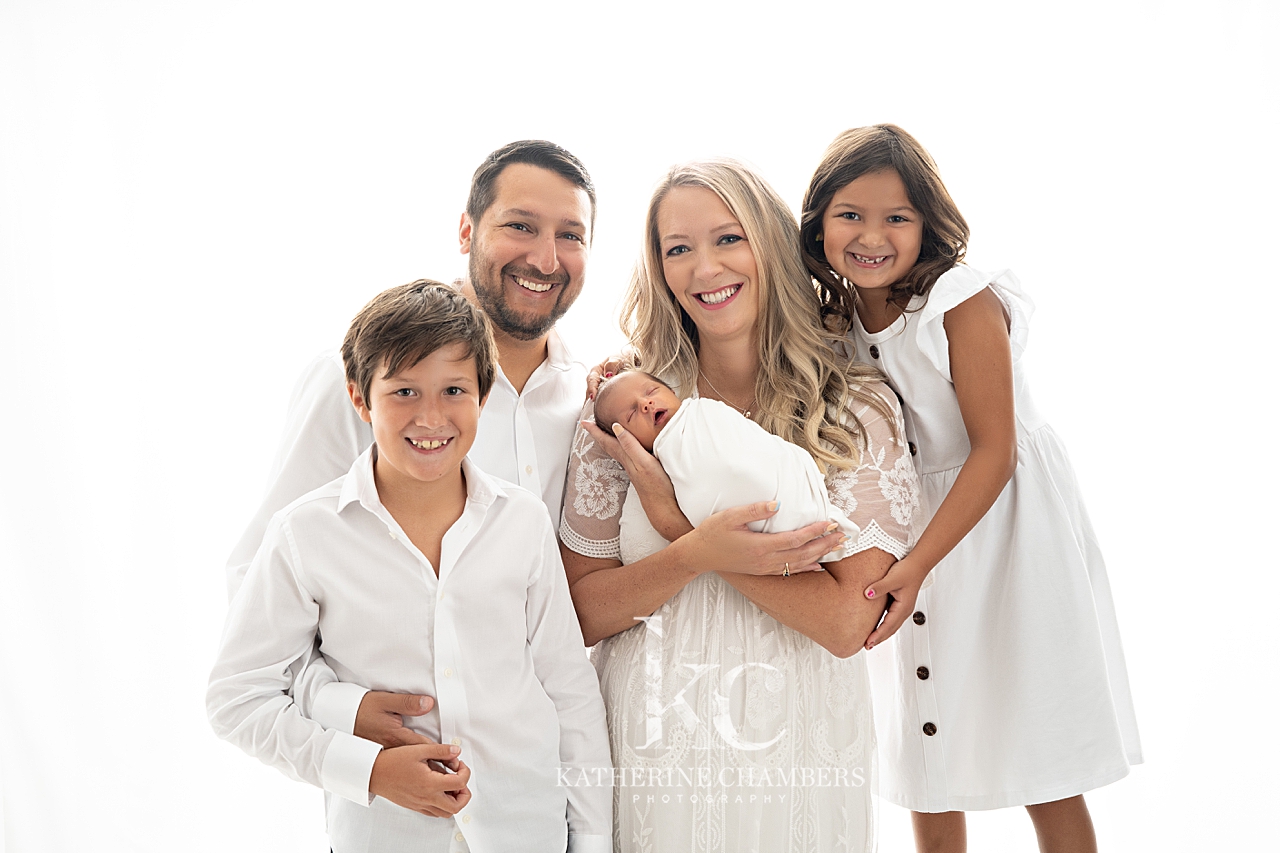 Family of 5 newborn Photo Session