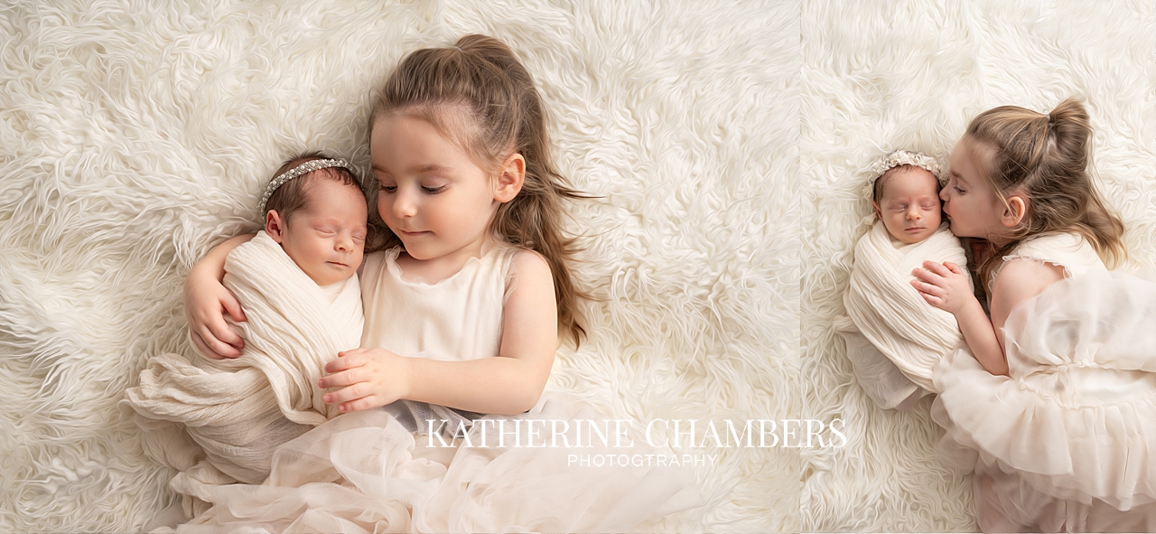 Big Sister with Newborn Sister