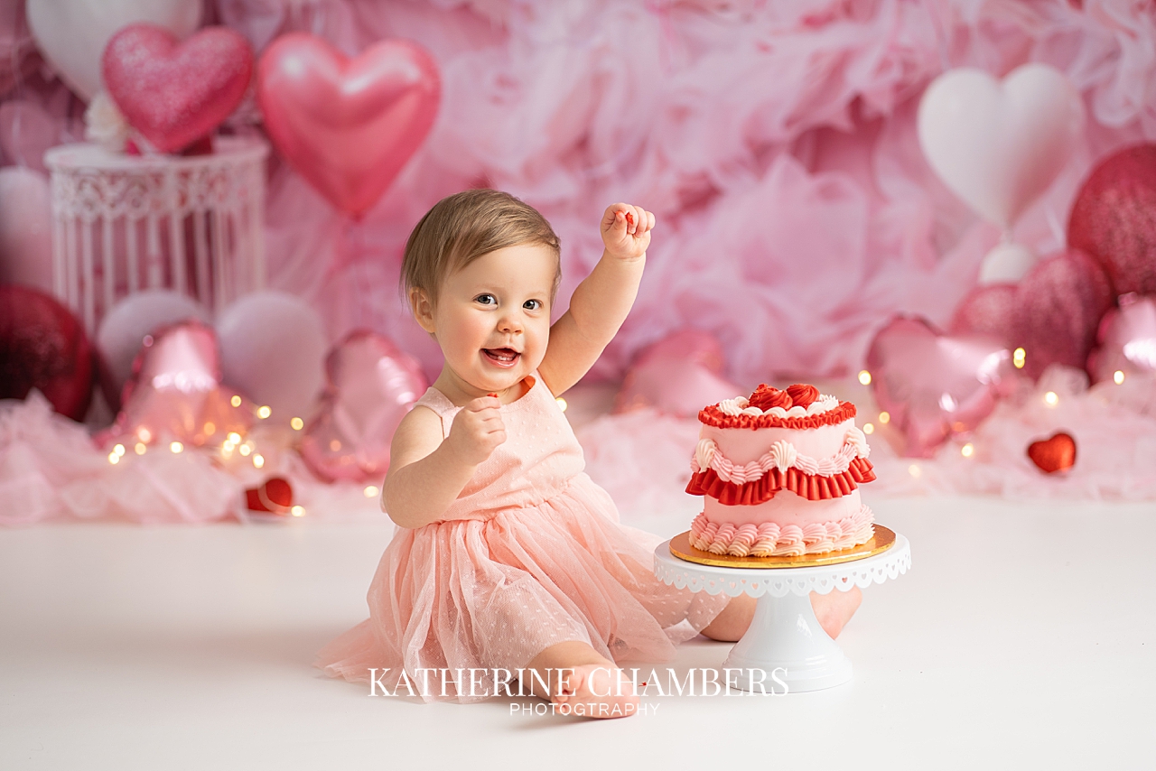 Cleveland One Year Valentine’s Cake Smash