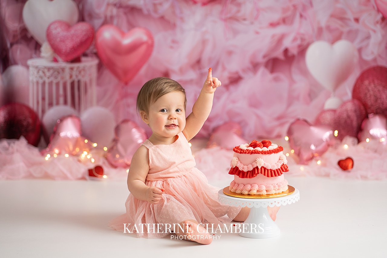 Cleveland One Year Valentine’s Cake Smash