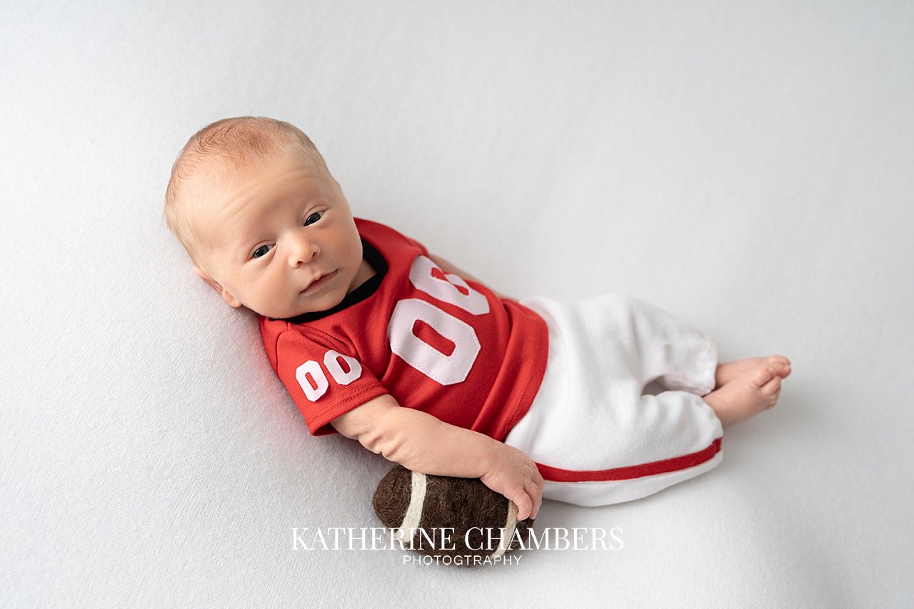 Ohio State Football Newborn Photo