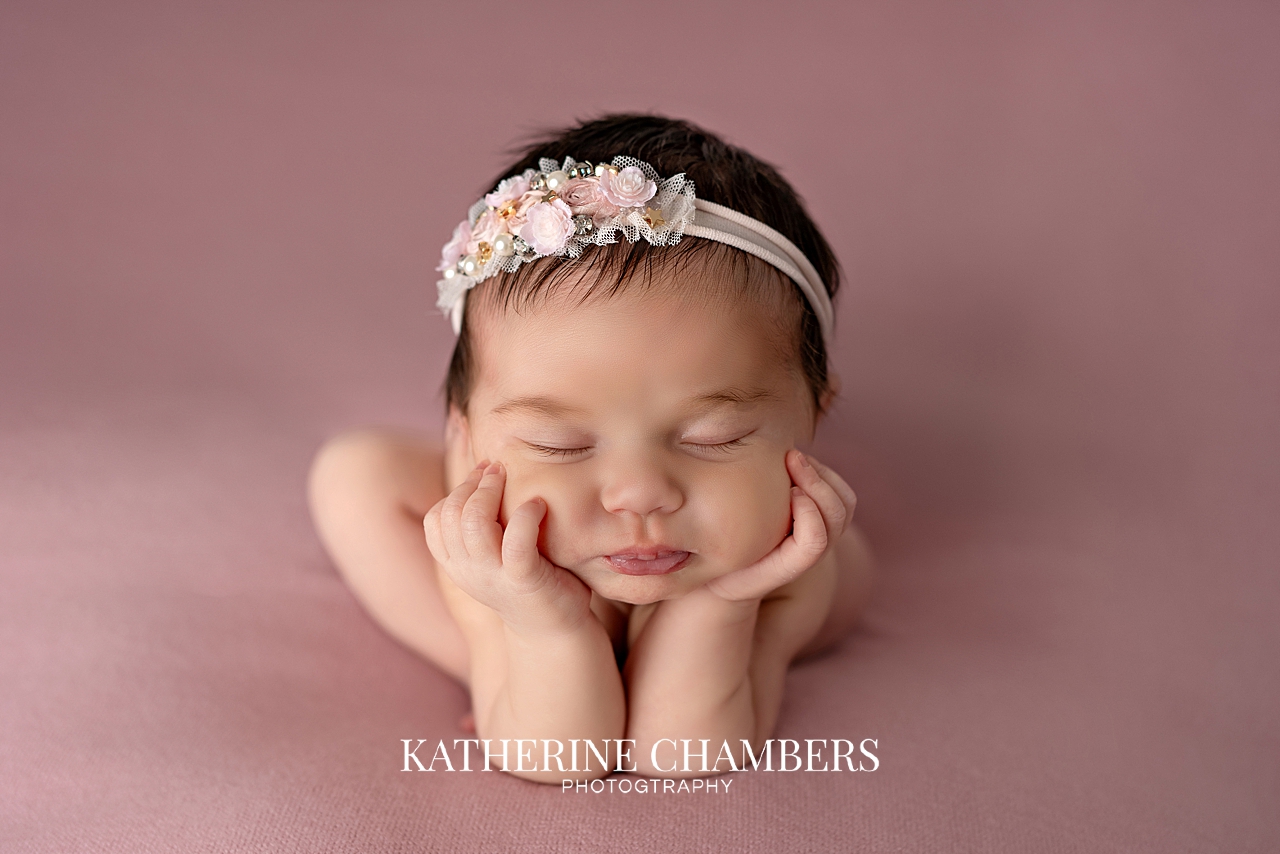 Newborn Froggy pose