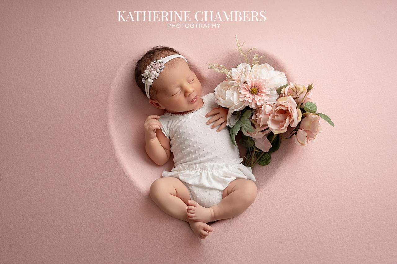 Cleveland newborn photographer baby girl portrait
