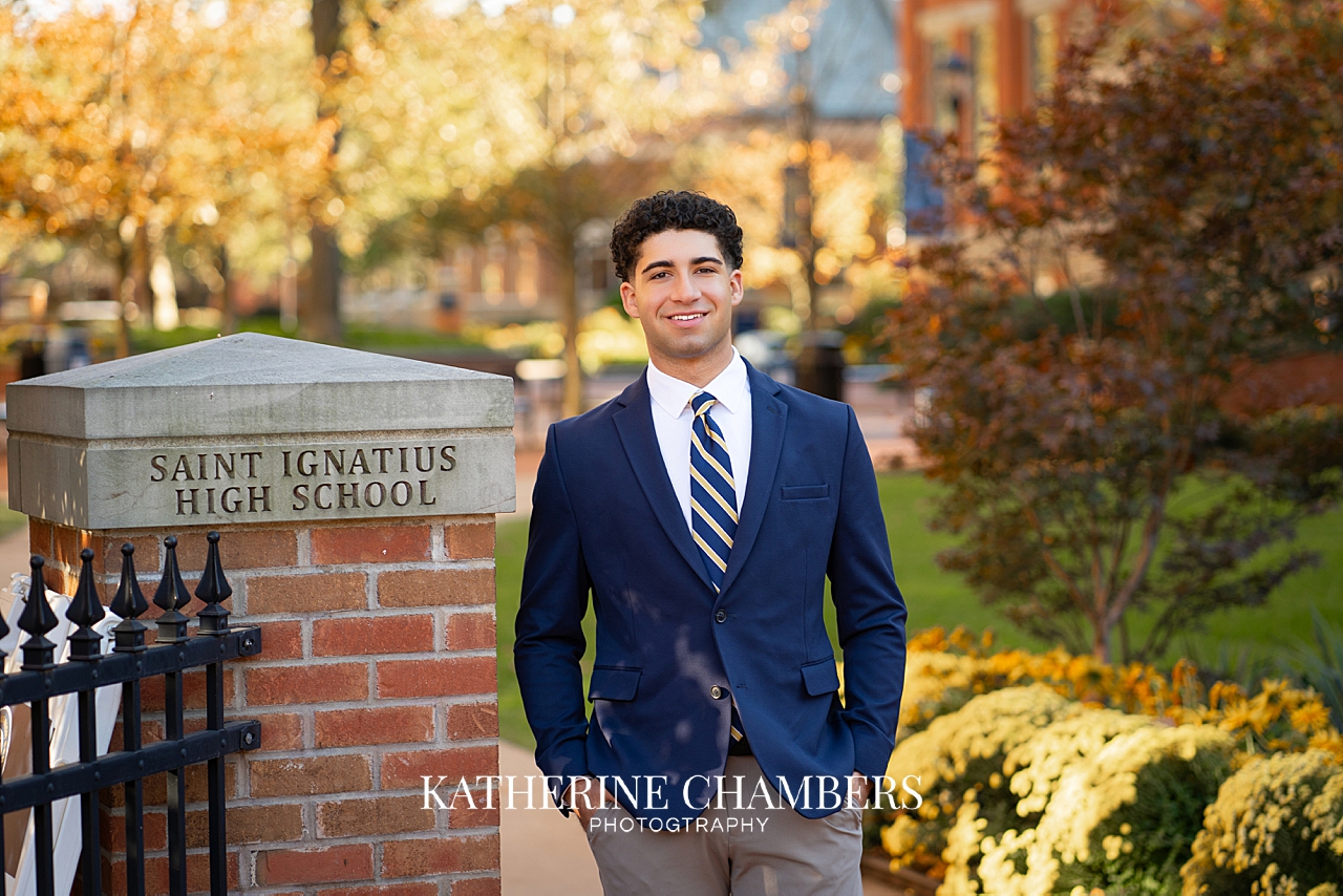Saint Ignatius High School senior photos in Cleveland Ohio