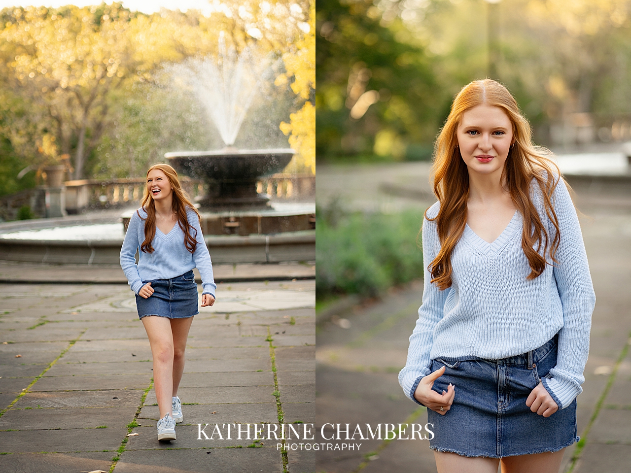 Senior Photo Session Josie at the Italian Garden in Cleveland