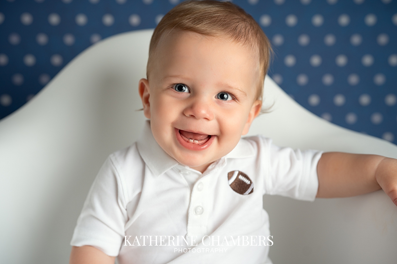 Classic One Year Portrait of baby PJ