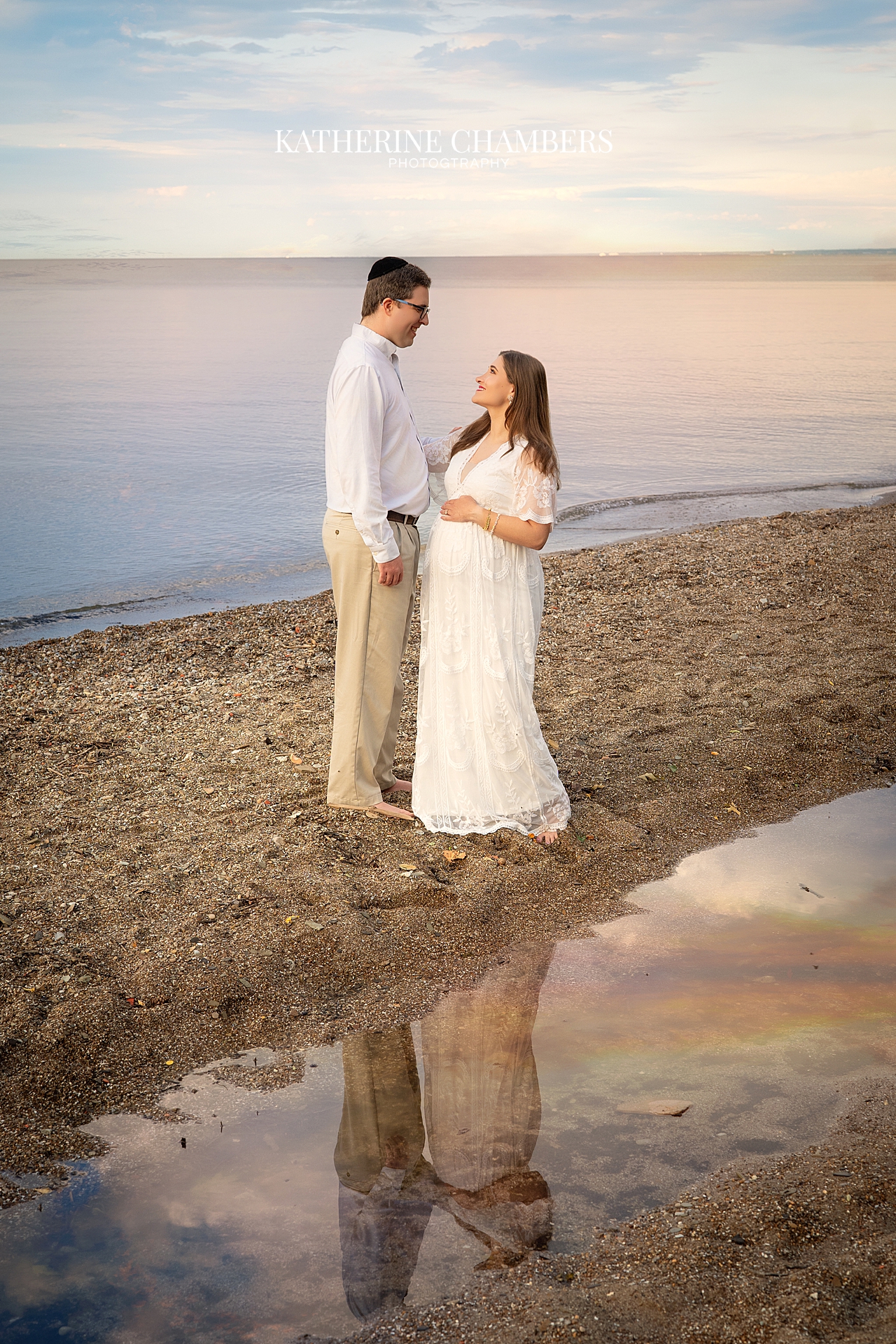 Lake Erie beach maternity photography in Cleveland Ohio