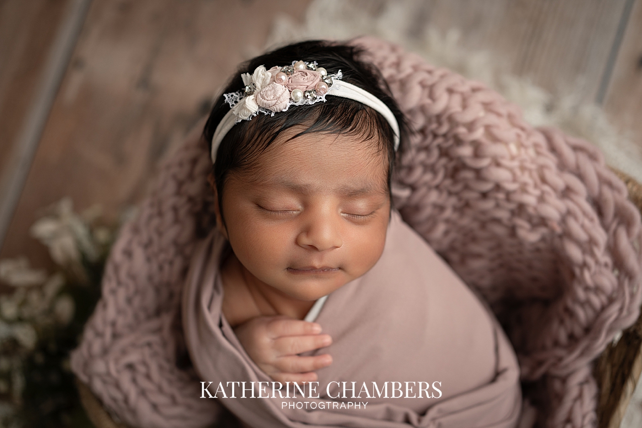 Newborn portrait of Asha